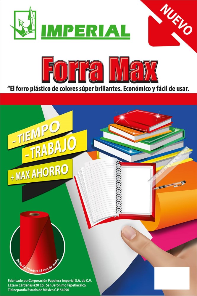 Papel América Plastificad Forromax Amarillo .48×10m Imperial® 6002 Rollo 7501126360045 02