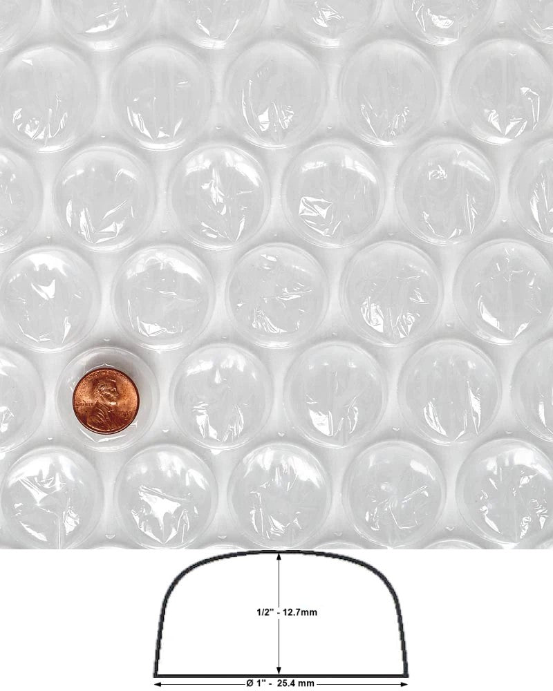 Rollo Plástico Burbuja Burbuja Grande 1/2"altura Ø 1" 1.23×61.5m C-pack® GR [Rollo] 2