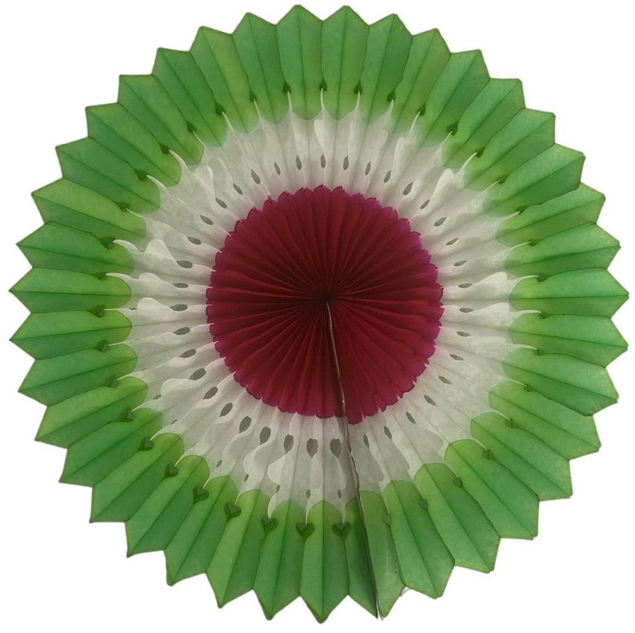 Adorno Fiestas Patrias Roseta #3 23cm 1p Tricolor PapelChina Papel Picado® R048 [Pieza] 7502279890571