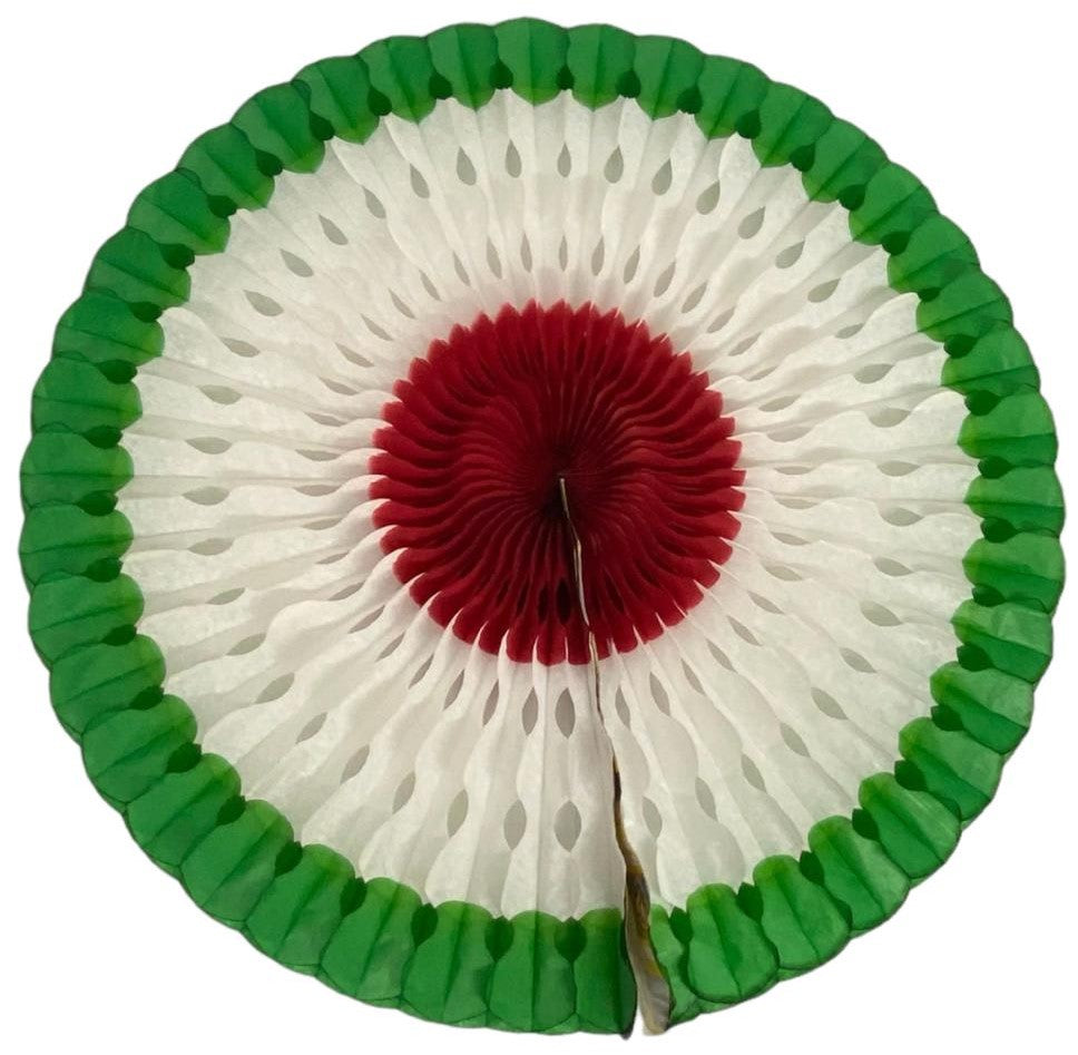 Adorno Fiestas Patrias Roseta #4 1p Tricolor Papel Picado® R049 [Pieza]