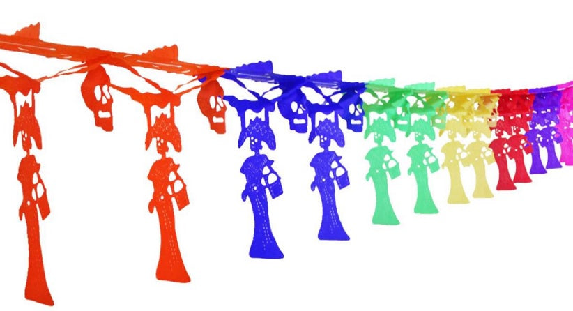 Adorno Día de Muertos Festón de Catrina Ngo-Nja 1p PapelChina Papel Picado® FES434 [Pieza]