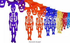 Adorno Día de Muertos Festón de Esquele Ngonja 1p PapelChina Papel Picado® FES435 [Pieza]