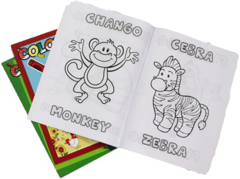 Cuaderno p/Colorear Animales de la Selva Bilingüe DaccArT® [Pieza] 7506457800239 2