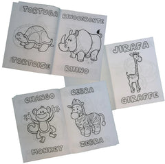 Cuaderno p/Colorear Animales de la Selva Bilingüe DaccArT® [Pieza] 7506457800239 3