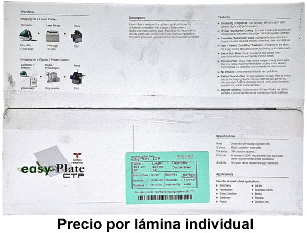Lamina Litograf.poliéster Rapid-Plate 2/caras 10×15" easy•Plate™ 5211872 Placa 02