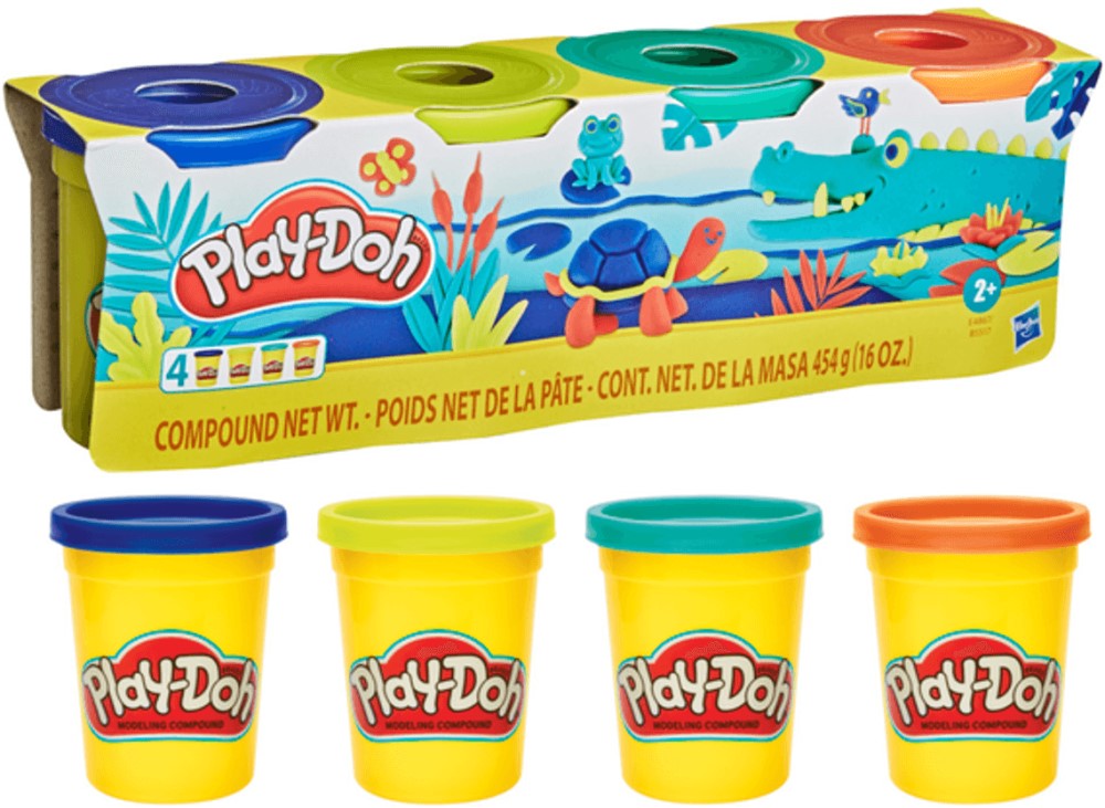 Masa p/Moldear Play-Doh paquete Colores Est.c/4 112g×4 Hasbro® 71845241 630509745104