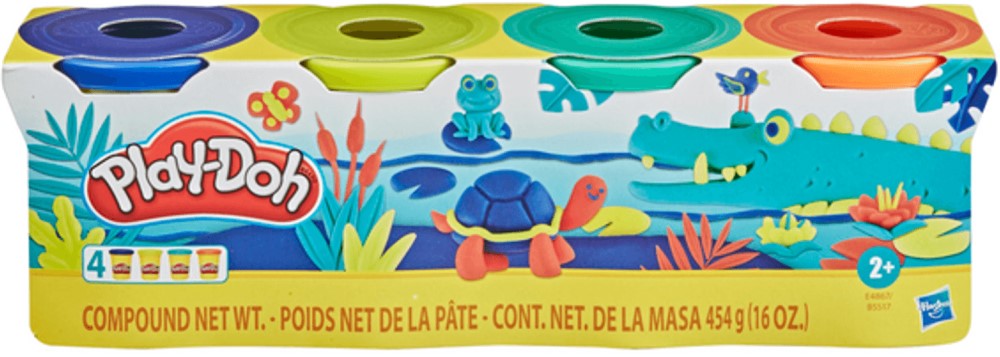 Masa p/Moldear Play-Doh paquete Colores Est.c/4 112g×4 Hasbro® 71845241 630509745104 2