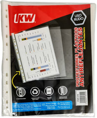 Mica Protectora p/carpeta 3 perforaciones Grueso c/100 Transparente Carta IKW® 415 [Bolsa] 7502005164150