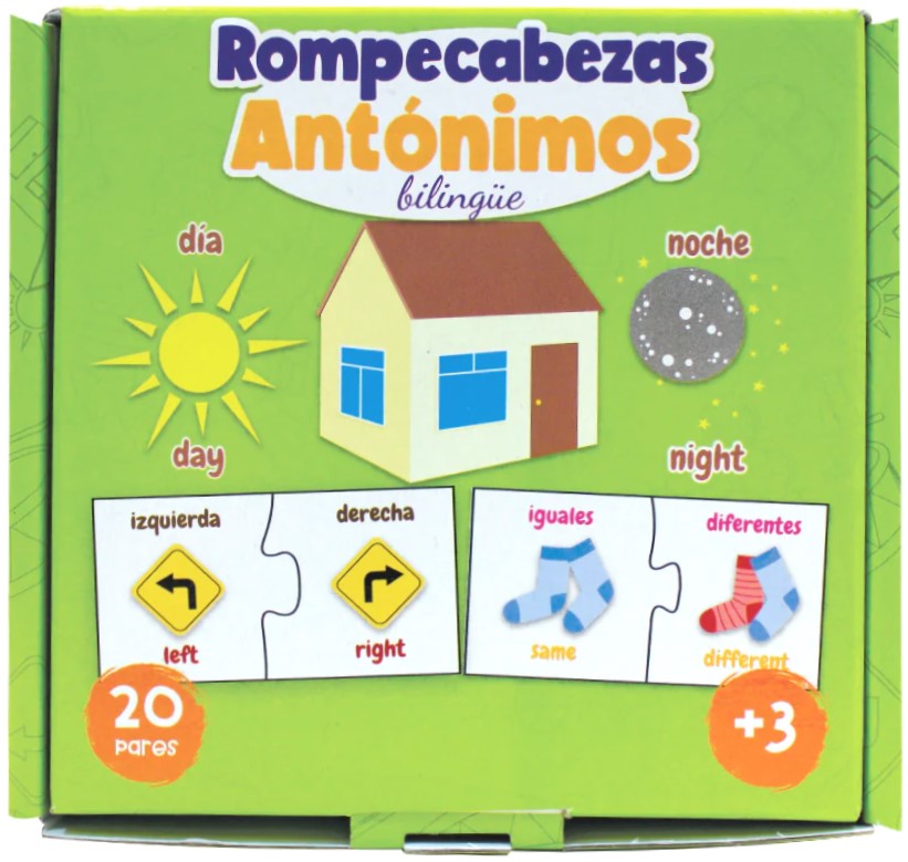 Rompecabezas Antónimos Bilingüe 40 Piezas DaccArT® Pieza 7506457800956