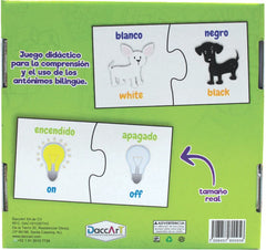 Rompecabezas Antónimos Bilingüe 40 Piezas DaccArT® [Pieza] 7506457800956 2