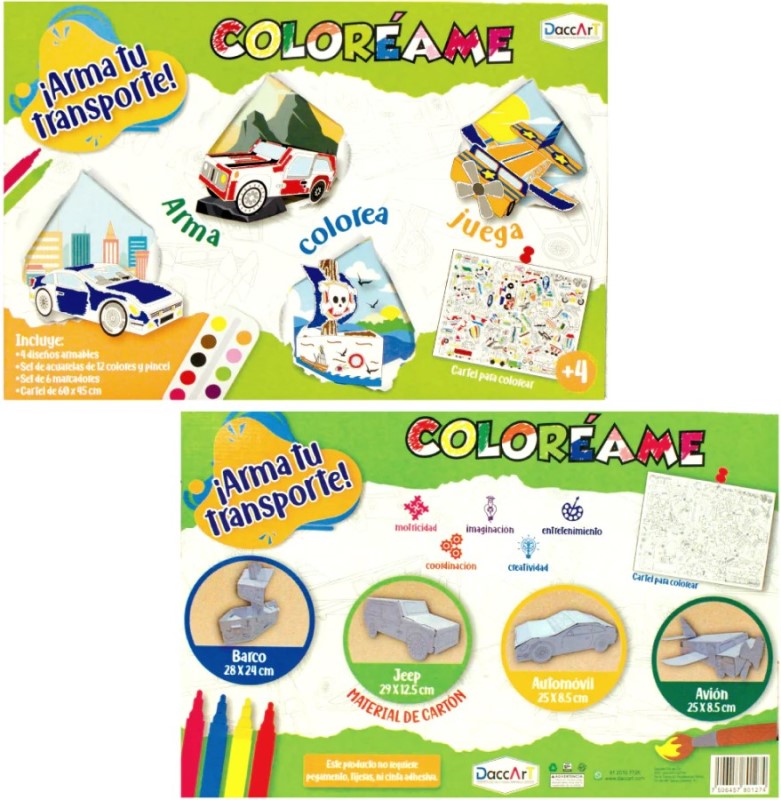 Material Didáctico Arma Tu Transporte DaccArT® [Pieza] 7506457801274 2
