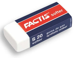 Borrador S20 Softer Migajon Blanco 55×20×12mm Factis® [Pieza] 8414034620202