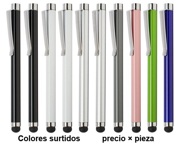 Stylus Pen Metálico p/Pantallas Colores c/Clip Proesa® [Pieza]