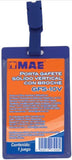 Gafete Rígido c/Caimán Vertical Azul 5.5×9cm MAE® GFS-10V Pieza 7502212174560