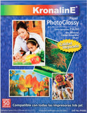 Papel Fotográfico Photoglossy Inkjet c/50 Carta 260g KronalinE® PH346 Paquete 792949053468