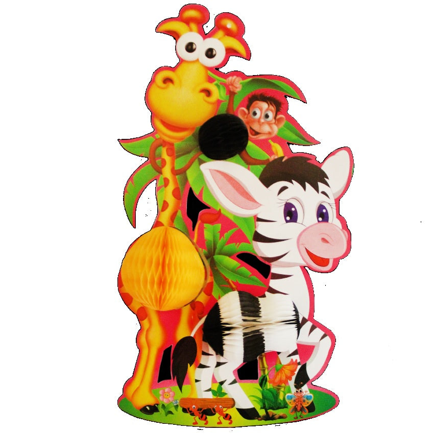 Adorno Dia Primavera Jirafa con Cebra 1p PapelChina Papel Picado® [Pieza]