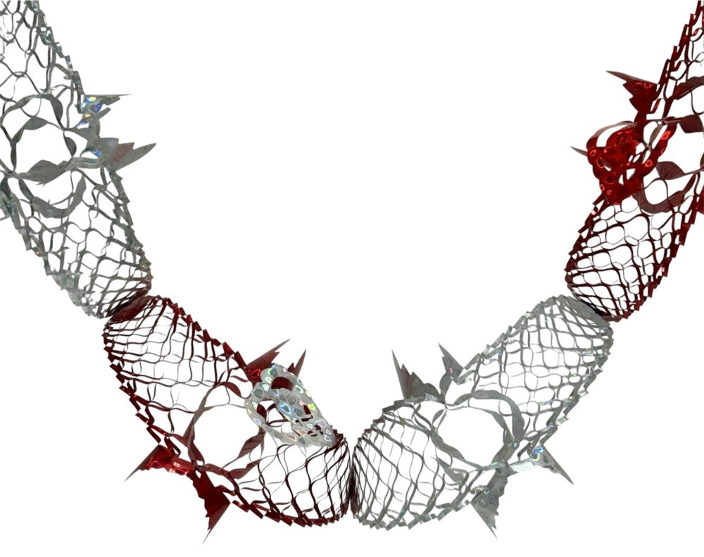 Adorno San Valentín Guía Panal de Corazón 1p 4.80cm PapelChina Papel Picado® [Pieza]