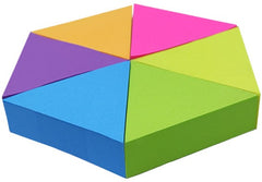 Notas Adhesivas Triangular 6 Block c/150h 900hj Colores Neón(6) 2×1¾" MAE® 21369 [Paquete] 7502265166383