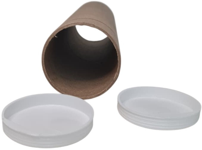 Tubo de Envío cartón c/tapa plástico Kraft Ø 8×30cm Proesa® S-3614 [Pieza] 2