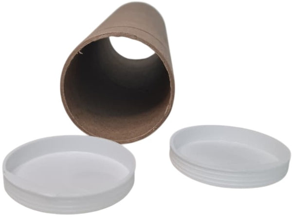 Tubo de Envío cartón c/tapa plástico Kraft Ø 8×30cm Proesa® S-3614 [Pieza] 2