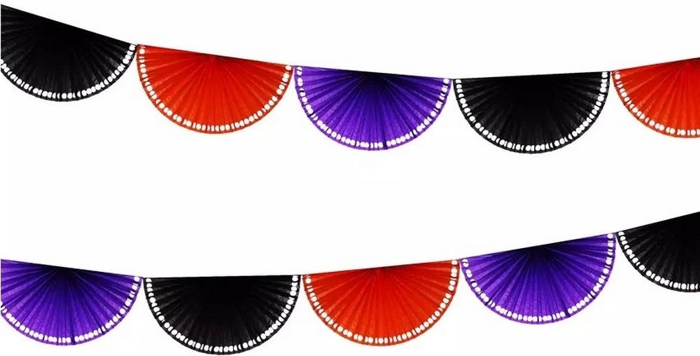 Adorno Fiestas Patrias Abanico #1 3 m 10 abanico 1p Tricolor 12×24cm Papel Picado® [Pieza]