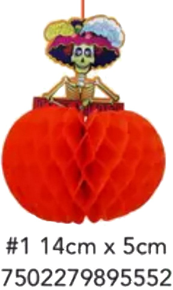 Adorno Halloween Calabaza 1p #1 Papel Picado® [Pieza]
