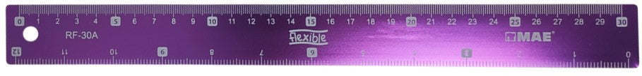 Regla Metálica 30cm Colores MAE® RF-30A [Pieza] 7502265165713 Imagen principal del producto