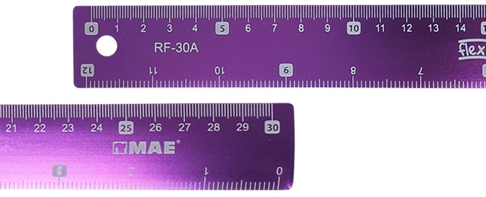Regla Metálica 30cm Colores MAE® RF-30A [Pieza] 7502265165713 3
