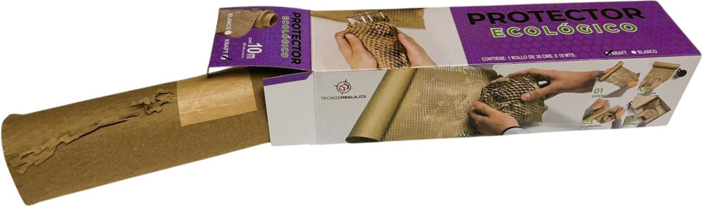 Rollo Papel para Empaque Tipo Malla Panal Kraft 30cm×10m TecnoEmbalajes® [Pieza] 7506457801700 2