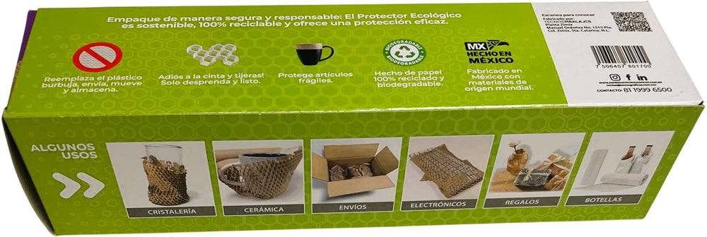 Rollo Papel para Empaque Tipo Malla Panal Kraft 30cm×10m TecnoEmbalajes® [Pieza] 7506457801700 4