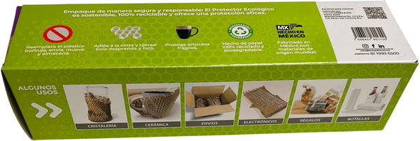Rollo Papel para Empaque Tipo Malla Panal Kraft 30cm×10m TecnoEmbalajes® [Pieza] 7506457801700 4