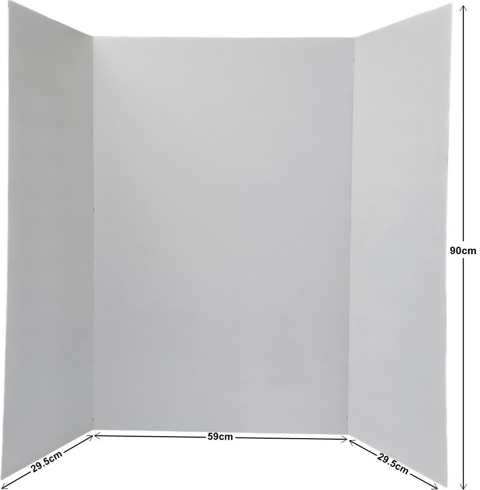 Tríptico Cartón 1 Cara Blanco Micro Corrugado 90×118cm Proesa® [Pieza]