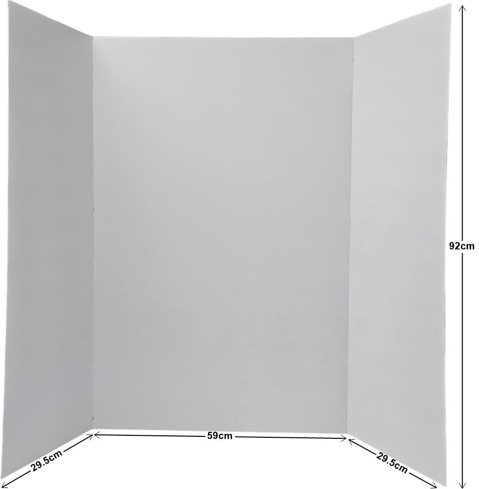 Tríptico Cartón Corrugado 1 Cara Blanco 92×119cm Proesa® [Pieza]