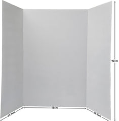 Tríptico Cartón Corrugado 1 Cara Blanco 92×119cm Proesa® [Pieza]