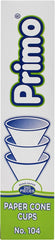 Conos de Papel p/Agua c/250 Bond Blanco Nº104 Primo® COP0401 [Caja] 7501219111554 4