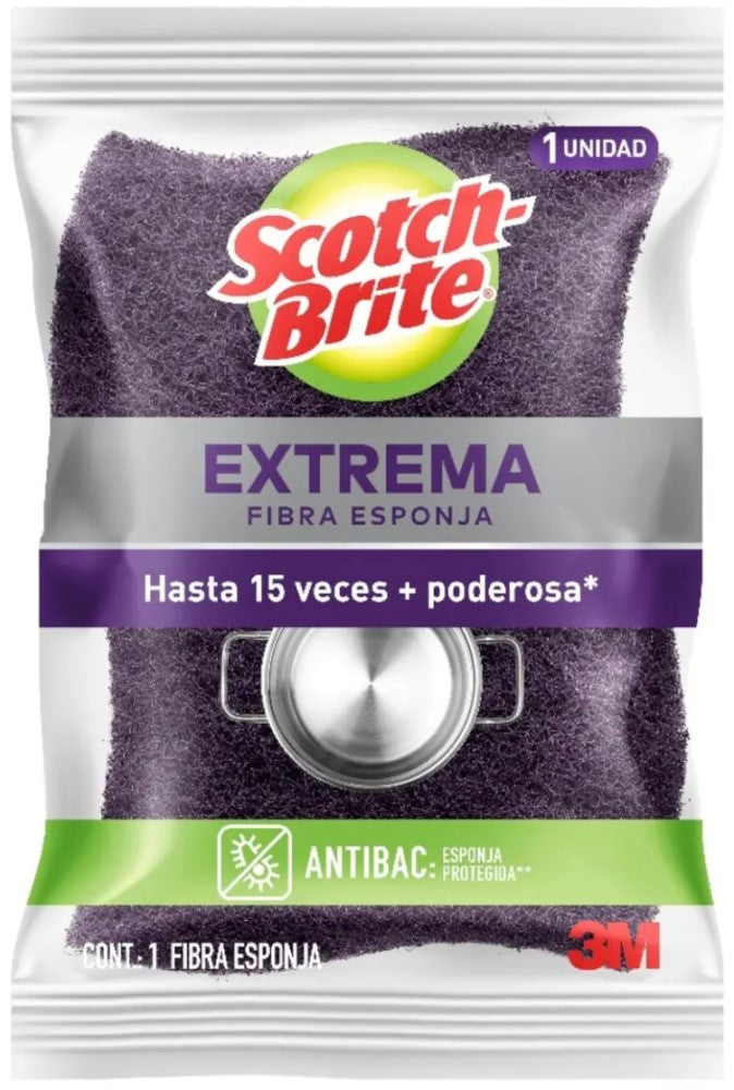 Fibra/Esponja Scotch Brite Extreme Morado 10×7cm 3M® MV000129408 Pieza 7501023126416