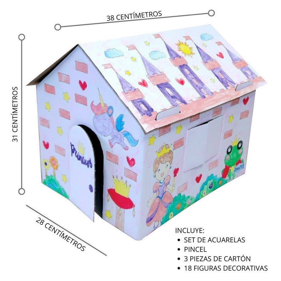 Material Didáctico Casita Coloréame Princesas DaccArT® Pieza 7506457801151