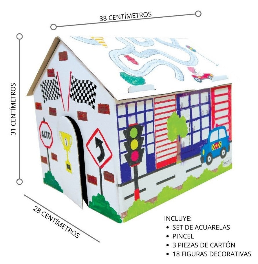 Material Didáctico Casita Coloréame Campeón DaccArT® [Pieza] 7506457801168