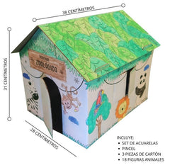 Material Didáctico Casita Coloréame Zoológico DaccArT® [Pieza] 7506457800659