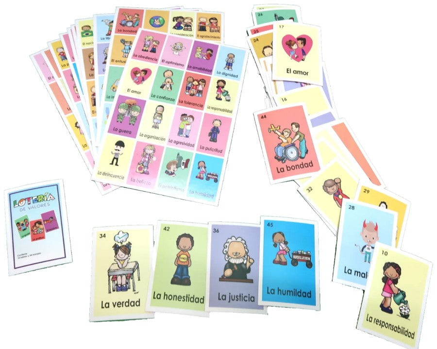 Lotería de Valores 52 tarjetas c/10 Tablas 13.5×20cm DaccArT® [Bolsa] 7506457800147