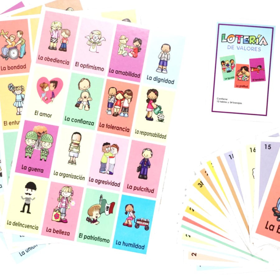 Lotería de Valores 52 tarjetas c/10 Tablas 13.5×20cm DaccArT® [Bolsa] 7506457800147 3