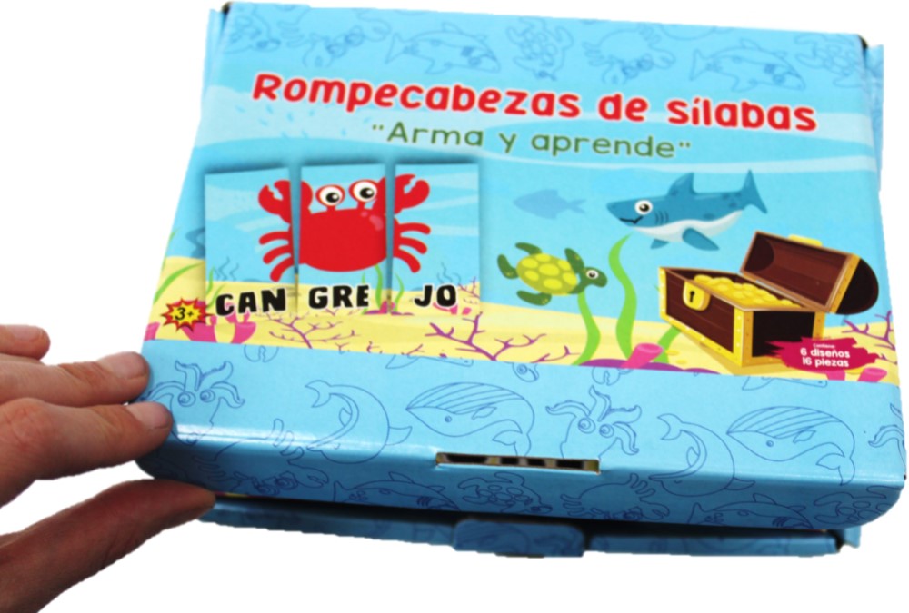 Rompecabezas Sílabas Animales Marinos 16 Piezas DaccArT® [Pieza] 7506457800109