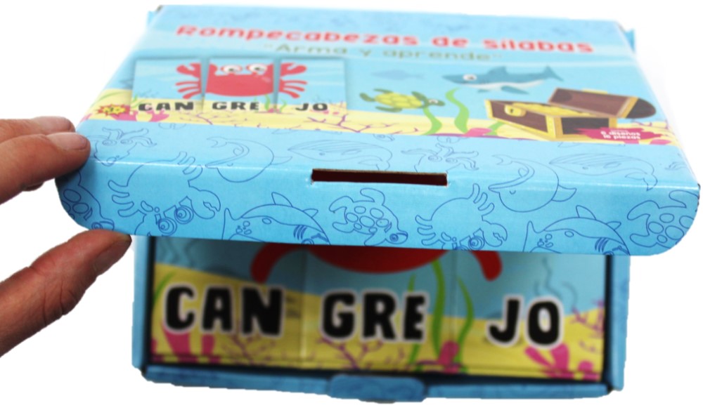 Rompecabezas Sílabas Animales Marinos 16 Piezas DaccArT® [Pieza] 7506457800109 3