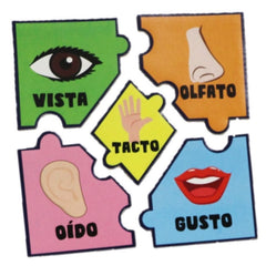 Rompecabezas Vocales y Sentidos 10 Piezas DaccArT® [Pieza] 7506457800093 2