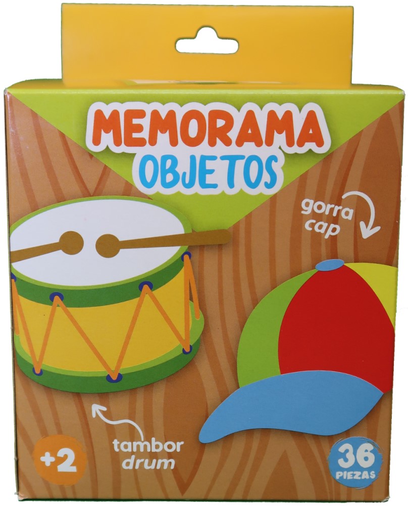 Memorama Objetos Bilingüe 18 Pares 36 Piezas DaccArT® [Pieza] 7506457800529