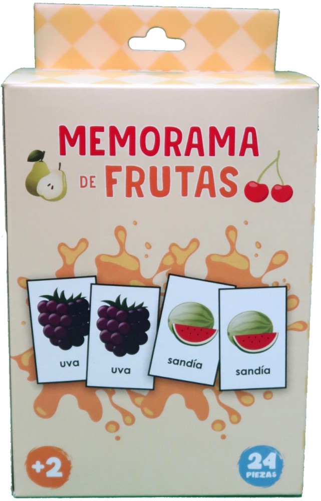 Memorama de Frutas 12 Pares 24 Piezas DaccArT® [Pieza] 7506457800031