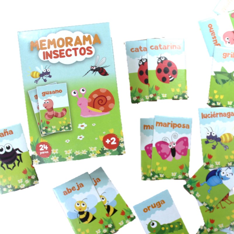Memorama Insectos 24 Pares 48 Piezas DaccArT® [Pieza] 7506457800222