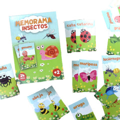 Memorama Insectos 24 Pares 48 Piezas DaccArT® [Pieza] 7506457800222