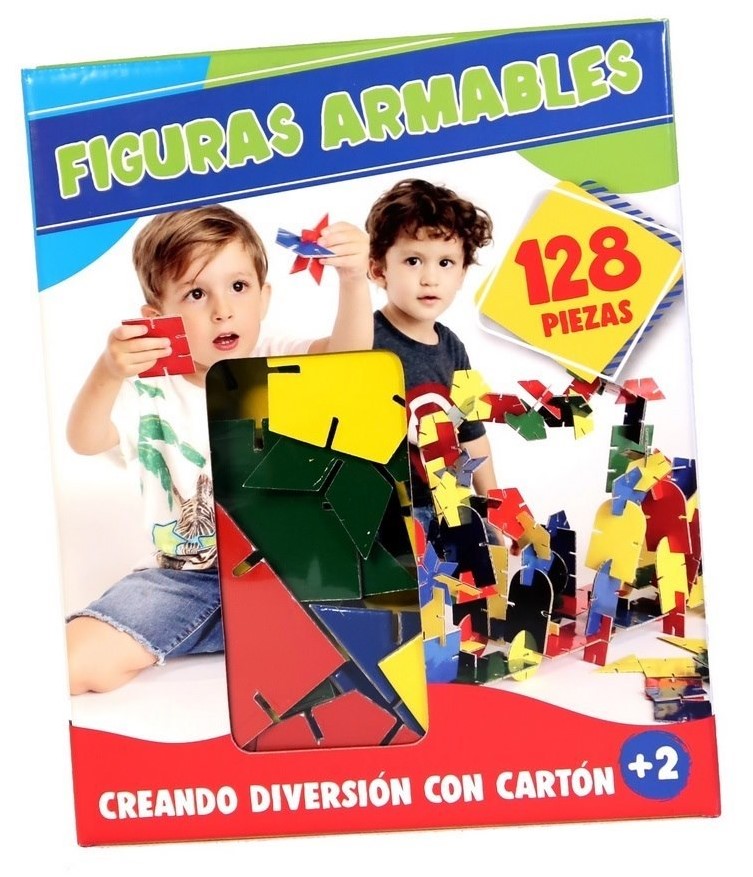 Material Didáctico Figuras Armables 128 Piezas DaccArT® [Pieza] 7506457800192