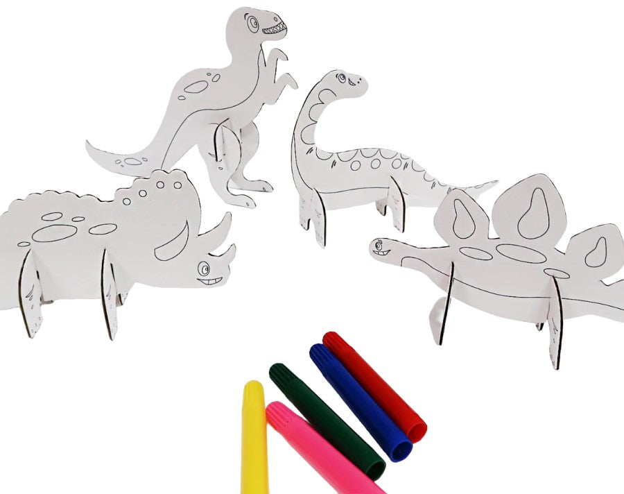 Material Didáctico Figura Armable Dinosaurio Pinta,Juega DaccArT® [Pieza] 7506457800451